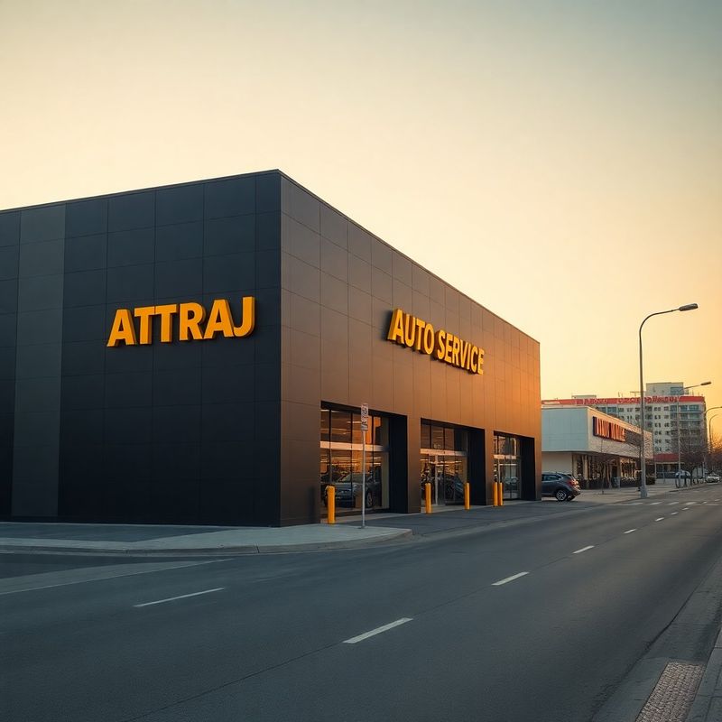 Фасад автосервиса Дом Васильев на проспекте Азаттык, Атырау